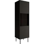 Meubella Vitrinekast Cordoba - Zwart - 53 cm