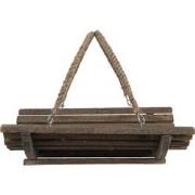 Clayre & Eef Decoratie Schaal  40x29x10 cm Bruin Hout Vierkant