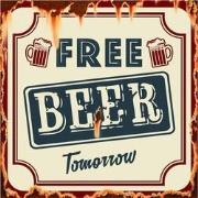 Clayre & Eef Tekstbord  30x30 cm Bruin Beige Ijzer Beer Wandbord