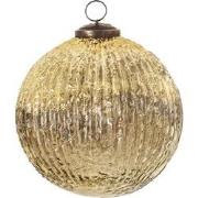 Clayre & Eef Kerstbal  Ø 5 cm Goudkleurig Glas Kerstdecoratie