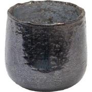 Clayre & Eef Theelichthouder  Ø 8x8 cm Grijs Glas Rond Waxinelichthoud...