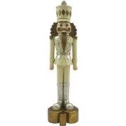 Clayre & Eef Beeld Notenkraker 24 cm Beige Bruin Polyresin Kerstdecora...