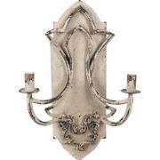 Clayre & Eef Wandlamp 41x17x60 cm Beige IJzer Muurlamp