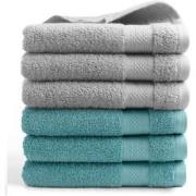 DoubleDry Hotel Handdoeken 50 x 100 cm – Set van 6 – 100% Katoen 500 g...