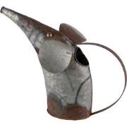 Clayre & Eef Decoratie Gieter Muis 40x15x30 cm Grijs Metaal Muis Plant...