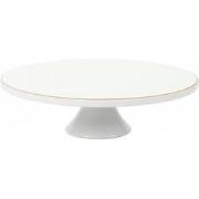 Taart Plateau Glam Wit met Goudkleurige rand - Porselein - Ø30 cm