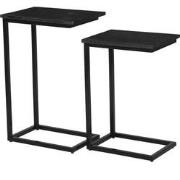 Livingfurn - Bijzettafel Jordy Norris - Mangohout / Gecoat Staal - Set...