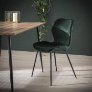 Hoyz - Velvet Stoel - Kuip zitting - Groen - 4 stuks