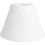 Clayre & Eef Hanglampenkap Ø 15x10 cm Wit Porselein Vogels op Takken
