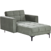 Beliani ALNES - Chaise longue-Groen-Polyester
