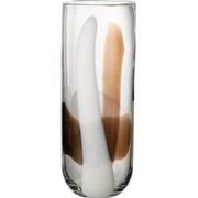 J-Line - Vaas Iggy Glas Wit/bruin Large - 14x14x37cm