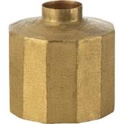 J-Line - Vaas Vierkant Metaal Goud Small - 30x30x28cm