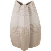 J-Line - Vaas Abstract Tripod Klei Beige Large - 26.5x20x39cm
