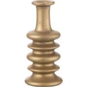J-Line - Vaas Nebu Wijd Keramiek Goud - 17.5x17.5x38cm