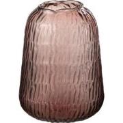 J-Line - Vaas Lolita Glas Roze Medium - 17x17x23cm