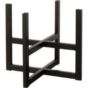 J-Line - Voet Voor Bloempot/mand Metaal Zwart Small - 42.5x42.5x35cm