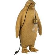 J-Line - Tafellamp Pinguïn Resine Goud Large - 32.5x31x59cm