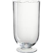 J-Line - Windlicht Op Voet Onregelmatige Rand Glas Transparant Medium ...