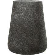 J-Line - Windlicht Glitter Glas Paars Large - 17x17x23cm