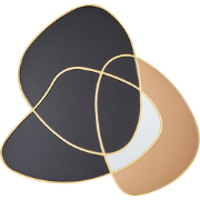 Beliani TAILLY - Wandspiegel-Zwart-Glas