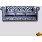 Chesterfield 3-zits bank Brighton FT Antiek Blauw