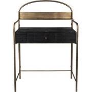 Clayre & Eef Sidetable  78x38x118 cm Koperkleurig Ijzer Hout Rechthoek...