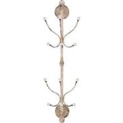 Clayre & Eef Wandkapstok  28x22x100 cm Wit Ijzer