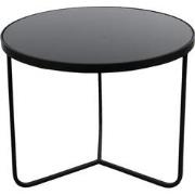 Clayre & Eef Bijzettafel  Ø 60x45 cm Zwart Aluminium Rond