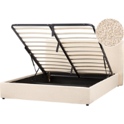Beliani LAVAUR - Ledikant-Beige-Bouclé