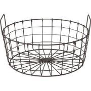 Clayre & Eef Opbergmand  Ø 36x19 cm Bruin Ijzer Mand
