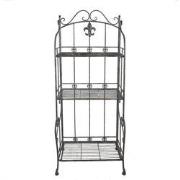 Clayre & Eef Wandrek  60x42x150 cm Grijs IJzer Tuinrek