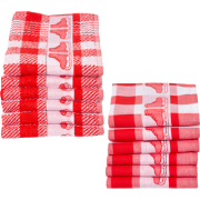 Twentse Damast Theedoeken en keukendoeken set - 12 stuks - Schaatsen R...