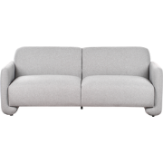 Beliani SALAND - Driezitsbank-Grijs-Polyester