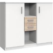 Buffet 2 deuren 2 laden en 2 nissen - L122 cm