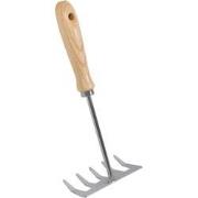 URBANJNGL - Handharkje - 5 Tanden - Verzinkt Staal - Essenhouten Handv...