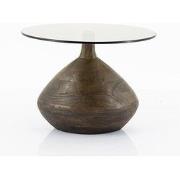 Side table Bond  - brown - 50x50x11 cm / 41x41x27