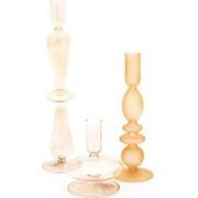 Kandelaar Aurora set van 3 -  peach