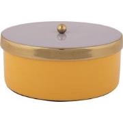 Present Time - Opbergbox Double Funky Medium - Bright yellow & soft pu...