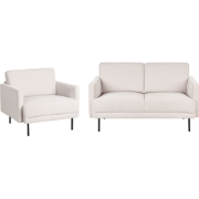 Beliani BREDA - Zitgroep-Beige-Polyester