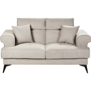 Beliani SKIVE - Tweezitsbank-Beige-Polyester
