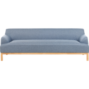 Beliani SOSJO - Driezitsbank-Blauw-Polyester