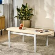 Scandinavische Salontafel Kylie Ovaal Mangohout 120x60 cm
