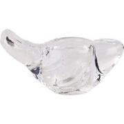 Clayre & Eef Kandelaar Vogel 8x4x5 cm Transparant Glas