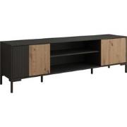 Meubella TV-Meubel Molina - Zwart - 180 cm