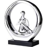 Decopatent - Yoga Beeld Vrouw - Sculptuur Yoga dame - Woman Woondecora...