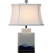 Fine Asianliving Chinese Tafellamp Porselein met Kap