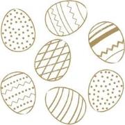 Duni Servetten Golden Eggs 3-laags 33x33cm