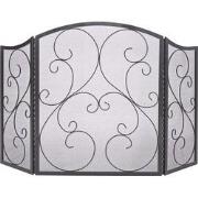 Practo Home - Haardscherm - Design Klassiek Zwart - 122 x 75,5cm