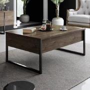 Rechthoekige Salontafel Melamine Luxe Walnoot 90x60x40 cm