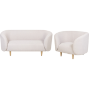 Beliani LOEN - Zitgroep-Beige-Polyester
